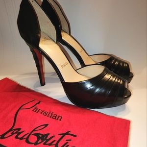 Christian Louboutin Armadillo d'Orsay Peep Toe Pumps